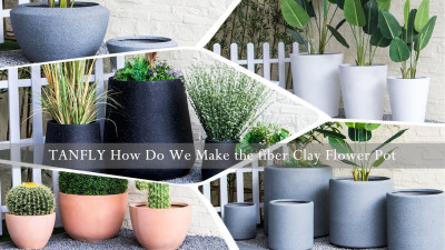 Tanfly Comment fabriquons-nous le pot de fleur en argile fibre