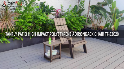 TANFLY PATIO FOTEL ADIRONDACK Z POLISTYRENU O WYSOKIM UDERZENIU TF-33C20