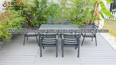Tanfly Outdoor כיסא ושולחן מאלומיניום פרק חדש