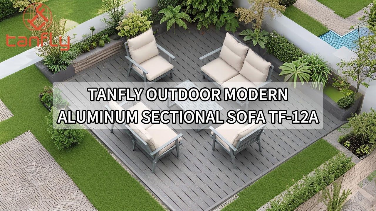 โซฟาเบดอะลูมิเนียมแบบโมเดิร์นสำหรับกลางแจ้ง Tanfly TF-12A