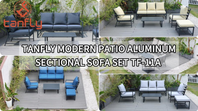 Tanfly Modern Patio Алюминиевый секционный диван TF-11A