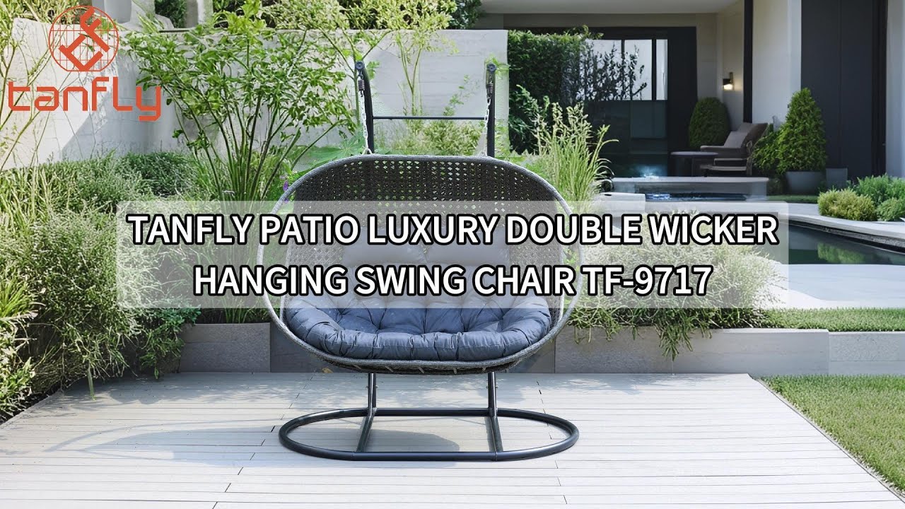 เก้าอี้ชิงช้าหวายแขวนคู่สุดหรู Tanfly Patio TF-9717