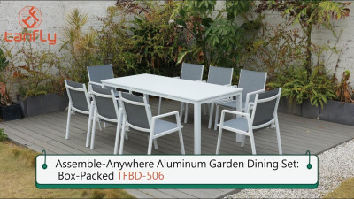 Zestaw ogrodowy z aluminium do samodzielnego montażu: w pudełku TFBD-506
