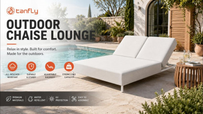Chaise longue double minimaliste pour la rénovation de mon jardin TF-6420