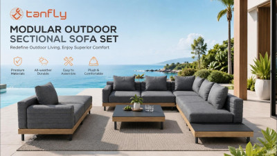 Tanfly Modular Outdoor Sectional Sofa | Build Your Private Beach-Style Backyard Lounge TF-9915