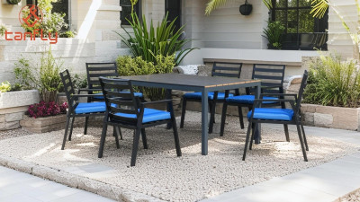 Cozy Terrace Garden | Teak Outdoor Table Upgrade Your Backyard Vibe TF-A79